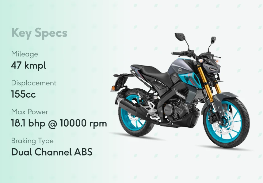 Yamaha MT 15 on road price in Delhi
