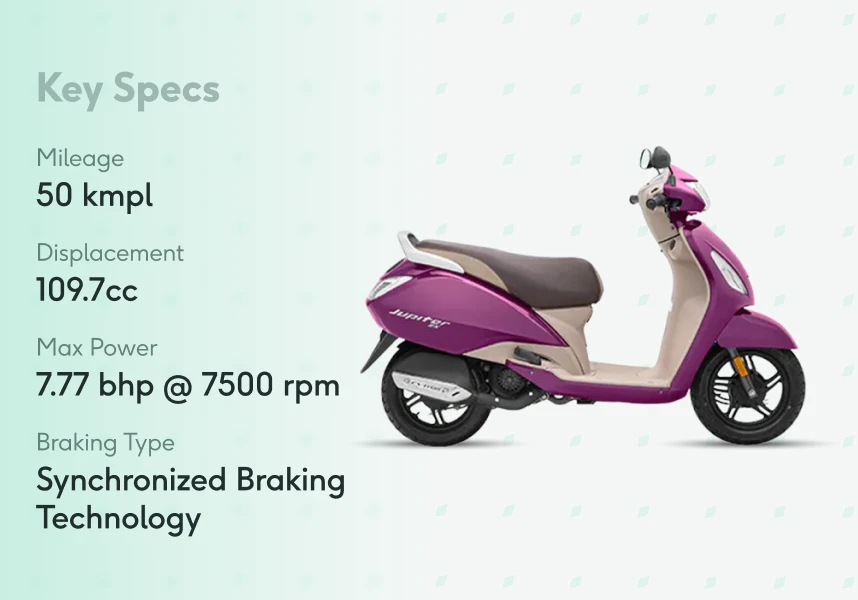 ゔぃゔぃ TVS Jupiter on road price in Indore